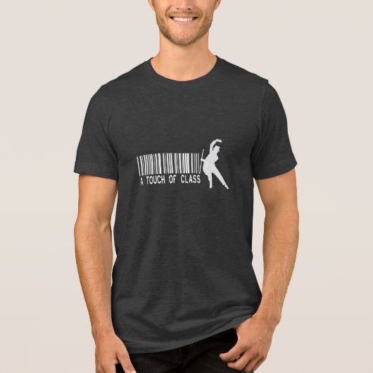 Vintage Gentleman Barcode Dancer mens black トライブレンドＴシャツ (正面)