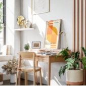 Vintage Geometric Art Poster | Mid-Century Modern ポスター