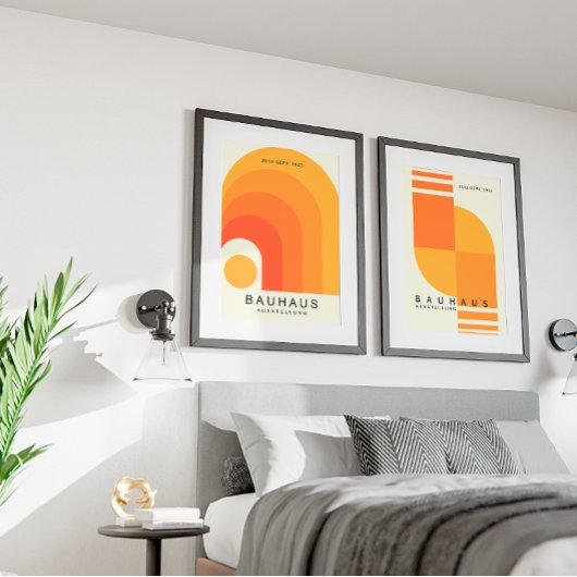 Vintage Geometric Art Poster | Mid-Century Modern  ポスター