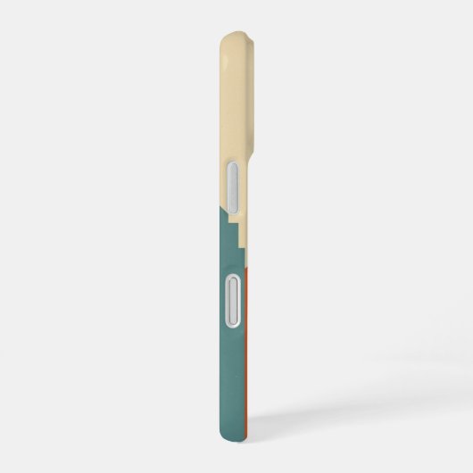 Vintage Geometric City iPhone 16ケース (右側面)