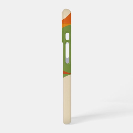 Vintage Geometric Composition iPhone 16ケース (左側面)