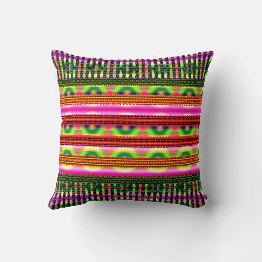 Vintage Geometric Pastel Motif  クッション (裏面)