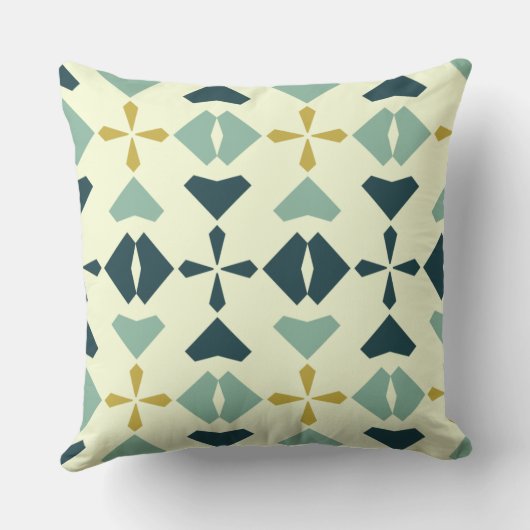 Vintage Geometric Pattern クッション (裏面)