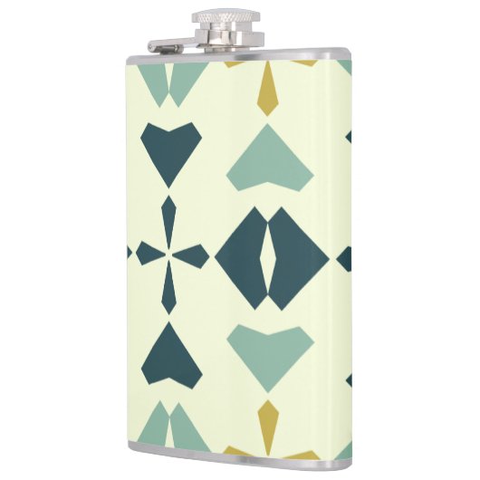 Vintage Geometric Pattern フラスク (左)