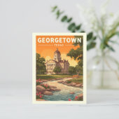 Vintage Georgetown Texas ポストカード (スタンド正面)