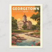 Vintage Georgetown Texas ポストカード (正面)