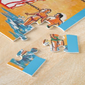 Vintage Georgia Postcard 11x14 ジグソーパズル (側面)