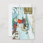 Vintage German Christmas Postcard 招待状 (正面)