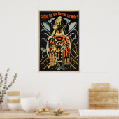 Vintage German Fire Brigade Poster Print Fire ポスター (キッチン)