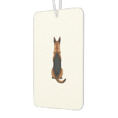 Vintage German Shepherd Back View Dog Illustration カーエアーフレッシュナー (左)