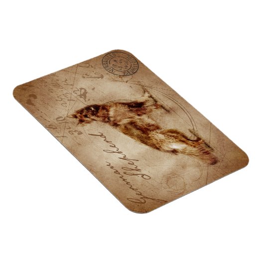 Vintage german shepherd magnet マグネット (右側)