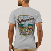 Vintage Geyser National Park Badge Tシャツ (裏面)