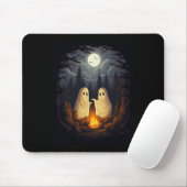 Vintage Ghost Camping Campfire Gothic Halloween Me マウスパッド (マウス)