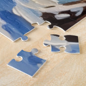 Vintage Gingerbread House in Enchanted Winter ジグソーパズル (側面)