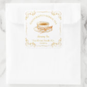 Vintage Ginseng Tea Square Label スクエアシール (バッグ)