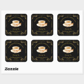 Vintage Ginseng Tea Square Label スクエアシール (シート)