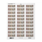 Vintage Girl Santa Doll Address Label ラベル (フルシート)