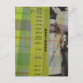 Vintage Girl With Balloons Collage ポストカード (正面)