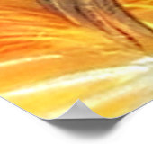 Vintage Girl With Turkey Thanksgiving Poster ポスター (角)