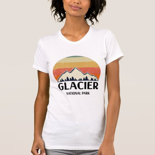 Vintage Glacier National Park Tシャツ (正面)
