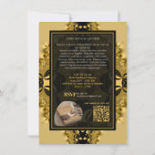 Vintage Glam Fractal Lace Book Launch 招待状 (裏面)