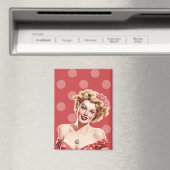 Vintage Glam Pin-Up Magnet – Lola Grace  マグネット (インサイチュ (食洗機))