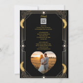 Vintage Glamour Art Deco Wedding Invitation 招待状 (裏面)