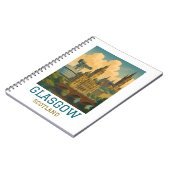 Vintage Glasgow Scotland Travel ノートブック (左側)