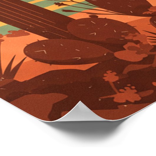 Vintage Glendale Arizona ポスター (角)