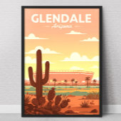 Vintage Glendale Arizona ポスター