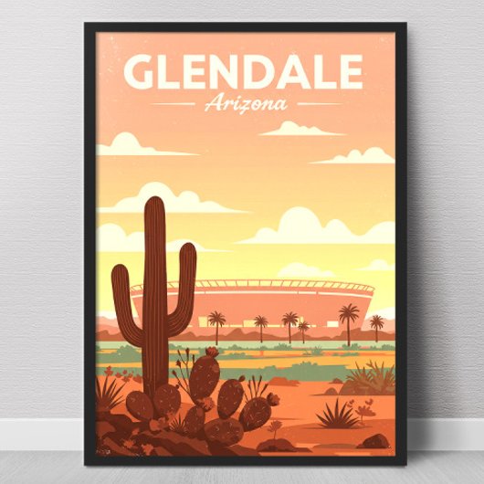 Vintage Glendale Arizona ポスター