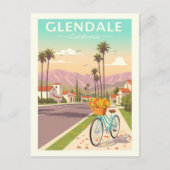 Vintage Glendale California ポストカード (正面)