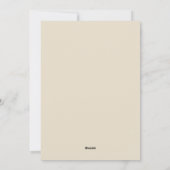 Vintage Gold Amaryllis Christmas シーズンカード (裏面)