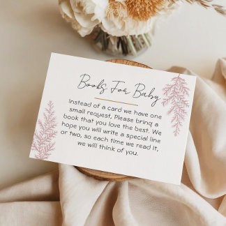 Vintage Gold Cradle Books for Baby Card エンクロージャーカード