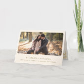 Vintage Gold Crest QR Code Cream Wedding 招待状 (正面)