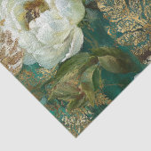 Vintage Gold Floral Seamless Decoupage 薄葉紙 (詳細)