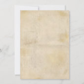 vintage gold Newspaper Pregnancy Announcement 案内状 (裏面)