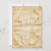 vintage gold Newspaper Pregnancy Announcement 案内状 (裏面)