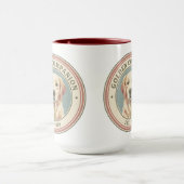 Vintage Golden Companion Golden Retriever 1970 マグカップ (中央)