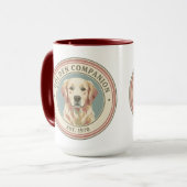 Vintage Golden Companion Golden Retriever 1970 マグカップ (正面左)