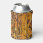 Vintage Golden Harvest Textile Pattern 缶クーラー (缶正面)