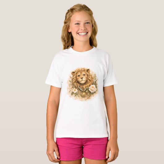 Vintage Golden Lion Kids T-Shirt Tシャツ (正面フル)