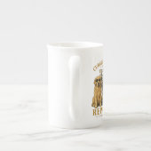 Vintage Golden Retriever Coffee Lover Ceramic Mug ボーンチャイナマグカップ (裏面)