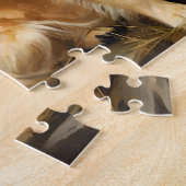 Vintage Golden Retriever Dogs Print ジグソーパズル (側面)