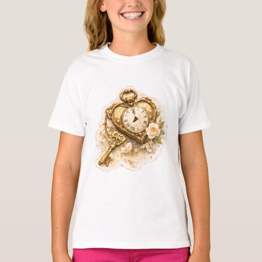Vintage Golden Time Kids T-Shirt Tシャツ (正面)