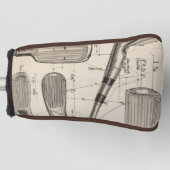 Vintage Golf Head Cover ゴルフヘッドカバー (正面)