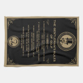 Vintage Golf Rules Wall キッチンタオル (横)