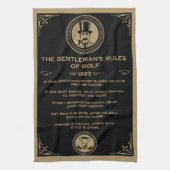 Vintage Golf Rules Wall  キッチンタオル (縦)