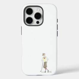Vintage Golfer iPhone 16 Pro Case Proケース
