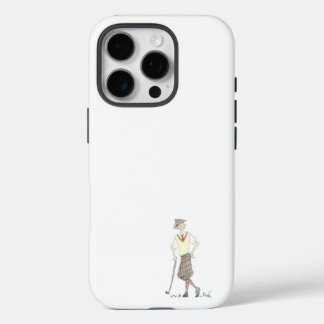 Vintage Golfer iPhone 16 Pro Case Proケース
